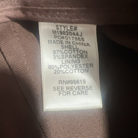 John Paul Richards Cotton Cargo Pants Brown 14 2 Pocket belted Summer‎ NEW - Picture 8 of 14